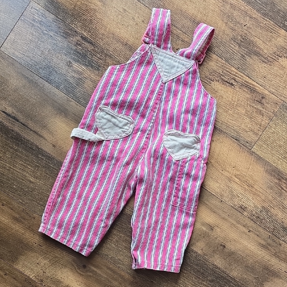 Vintage Valentine Overalls / 90s 100% Cotton Denim